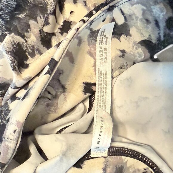 Free People Movement Floral Print High-Waist Leggings Black & White Womens Sz S - Picture 6 of 6